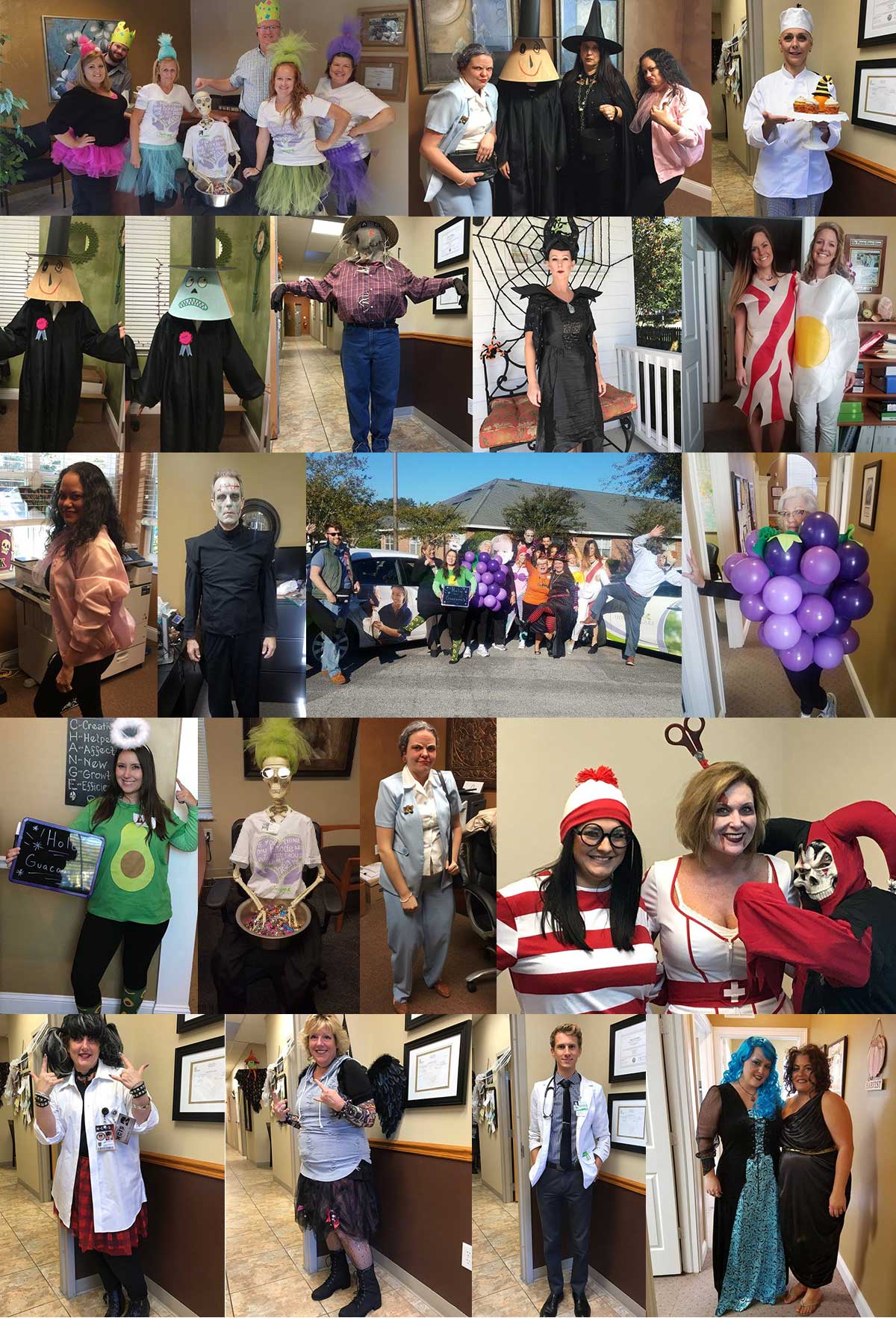 The Concierge team members dressed up for halloween
